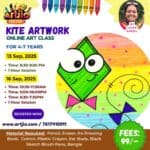 Kite Artwork Live Workshop For 4-7 Years | 1 Day Session | 13 Sep | 16 Sep