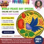 World Peace Day Special Artwork Live Workshop For 10+ Years & Moms | 2 Day Session | 15 & 17 Sep | 17 & 19 Sep