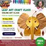 Leaf Art Craft Class Live Workshop For 10+ Years & Moms | 1 Day Session | 19 Sep | 22 Sep