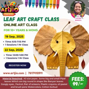 Leaf Art Craft Class Live Workshop For 10+ Years & Moms | 1 Day Session | 19 Sep | 22 Sep