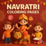 Navratri Special Coloring Pages For Kids | PDF Of 10 Printable Pages
