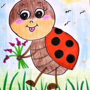 Cute Ladybug Artwork | 1 Hr | Pre-Recorded | 4-7 Years