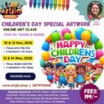 Children's Day Artwork Live Workshop For 10+ Years & Moms | 2 Day Session | 10 & 12 November | 12 & 14 November