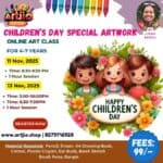 Children's Day Special Live Workshop For 4-7 Years | 1 Day Session | 11 November | 13 November