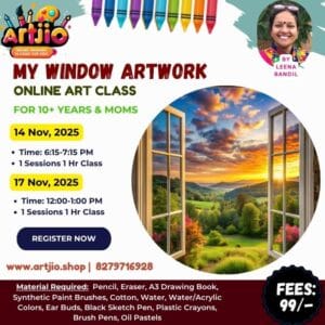 My Window Artwork Live Workshop For 10+ Years & Moms | 1 Day Session | 14 November | 17 November