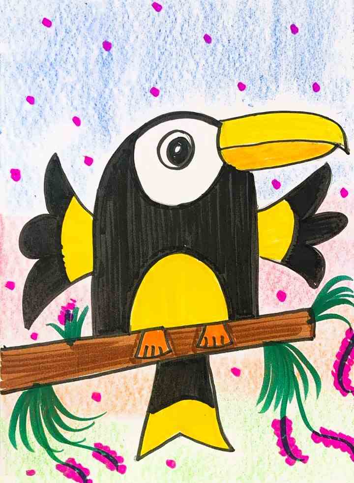Hornbill Bird Artwork | 1 Hr | Pre-Recorded | 4-7 Years