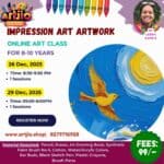 Impression Art Artwork Live Workshop For 8-10 Years | 1 Day Session | 26 Dec | 29 Dec