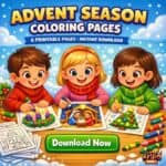Advent Season Coloring Pages | PDF Of 6 Printable Pages