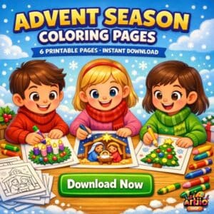 Advent Season Coloring Pages | PDF Of 6 Printable Pages
