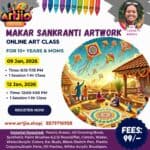 MAKAR SANKRANTI Artwork Live Workshop For 10+ Years & Moms | 1 Day Session | 9 Jan | 12 Jan
