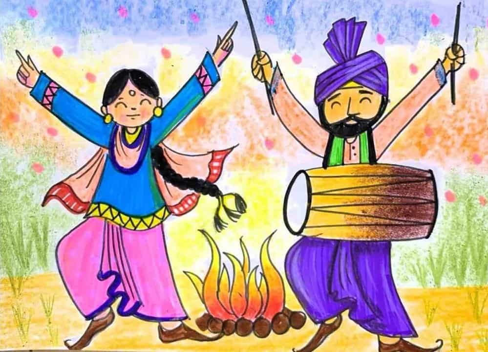 Lohri Artwork | 2 Hr | Pre-Recorded | 8-10 Years