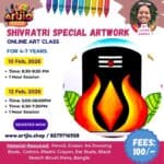 Shivratri Special Artwork Live Workshop For 4-7 Years | 1 Day Session | 10 Feb | 12 Feb