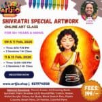 Shivratri Special Artwork Live Workshop For 10+ Years & Moms | 2 Day Session | 9 & 11 Feb | 11 & 13 Feb