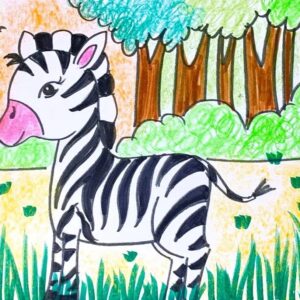 Batch Animal- Zebra Artwork | 1 Hr | Pre-Recorded | 8-10 Years