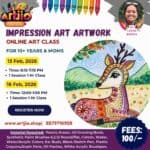 IMPRESSION ART Artwork Live Workshop For 10+ Years & Moms | 1 Day Session | 13 Feb| 16 Feb