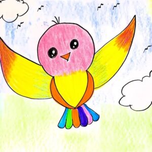 A Bird Artwork | 45 Min | Pre-Recorded | In Hindi | 4-7 Years