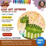 LEAF ART Artwork Live Workshop For 4-7 Years | 1 Day Session | 19 Feb | 21 Feb