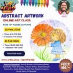 ABSTRACT ART Artwork Live Workshop For 10+ Years & Moms | 1 Day Session | 20 Feb| 23 Feb