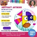 ABSTRACT ART Live Workshop For 4-7 Years | 1 Day Session | 21 Feb | 24 Feb