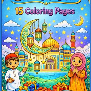 Eid-Ul-Fitr Theme Coloring Pages For Moms | Pdf Of 15 Printable Pages