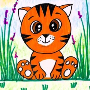 National Animal - Tiger Artwork | 1 Hr | Pre-Recorded | 4-7 Years