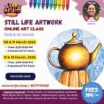 Still Life Artwork Workshop For 8-10 Years | 2 Day Session | 09 &11 March | 11 &13 March