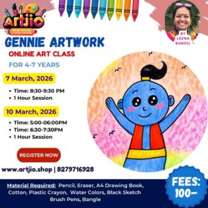 Genie ART Live Workshop For 4-7 Years | 1 Day Session | 07 March | 10 March