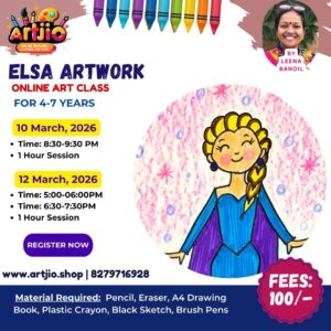 ELSA Artwork Live Workshop For 4-7 Years | 1 Day Session | 10 March | 12 March