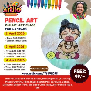 PENCIL ART For 4-7 Years | 1 Day Session | 2 April | 3 April | 4 April