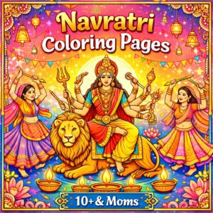 Navratri Special Coloring Pages | Pdf Of 11 Printable Pages